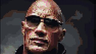 Dwayne rock Johnson pixel art [upl. by Euphemiah]