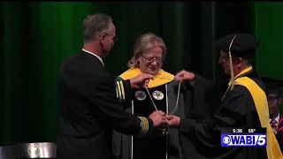 Husson University inaugurates 7th president first female CEO [upl. by Oirobil]