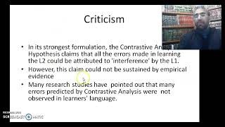 S6 Applied Linguistics Contrastive analysis l Professor Heggach [upl. by Anon]