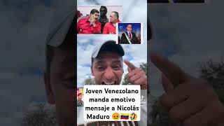 Jovenn venezolano manda mensaje a Madurorusia venezuelalibrenicolasmaduro venezueladonaldtrump [upl. by Cherish]