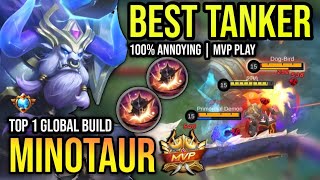 MINOTAUR BEST BUILD 2023  BUILD TOP 1 GLOBAL MINOTAUR GAMEPLAY  MOBILE LEGENDS✓ [upl. by Kleinstein1]