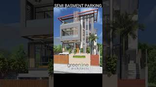 35X50 Feet Stepped House Design with Basement Parking [upl. by Nnairek]