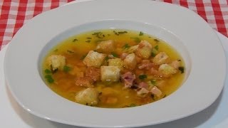 Receta fácil de sopa de jamón [upl. by Akinek391]