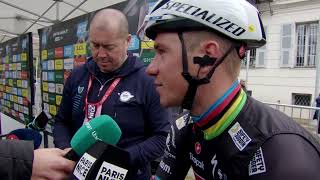 Remco Evenepoel  Interview at the start  Stage 7  ParisNice 2024 [upl. by Mixie707]