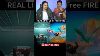 Real life vs IN free fire🔥🔥shorts shortsfeed viralshort [upl. by Arezzini908]