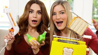 TESTING FUN KITCHEN GADGETS w iJustine [upl. by Furtek682]