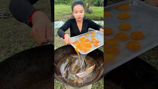 How to cook fish with egg recipe streetfood shorts cooking food recipe [upl. by Atterual]