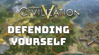 Civilization 5 Tutorial  How to defend retreat negotiate a great peace deal land combat tips [upl. by Thorin942]