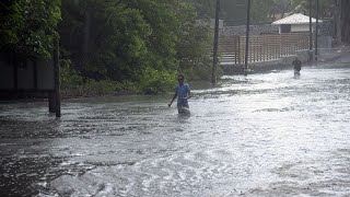 Heavy rains hit Mauritius as cyclone Freddy passes closest to archipelago [upl. by Aivital28]