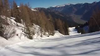 Bad Hofgastein  Schlossalm Piste H1 Hohe Scharte Nord  Piste H2 Kleine Scharte bis Mittelstation [upl. by Polloch]