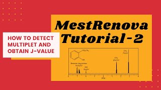 How to calculate coupling constant in NMR using MestRenova  Multiplet detection  Basic Tutorial 2 [upl. by Lussi]