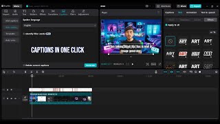 How to add captions and create motion tracking in CapCut [upl. by Anivlac]