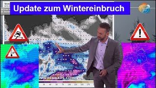 Update Wintereinbruch nächste Woche vielerorts erster Schnee Nachtfrost Glätte Viel Alpenschnee [upl. by Coralyn]