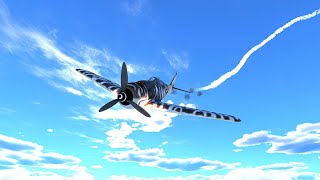 A clean 100 in the Fw190 AKA The Butcherbird in WarThunder AirSim  Boom and Zoom tactics [upl. by Pardner775]