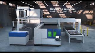 • TRUMPF Laser cutting TruLaser 3030 fiber – Highperformance production cell [upl. by Sage294]