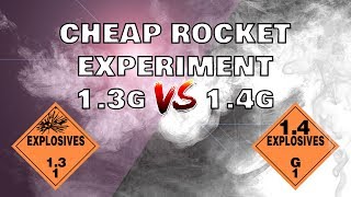 Cheap Rocket Experiment  13g VS 14g [upl. by Annalee412]