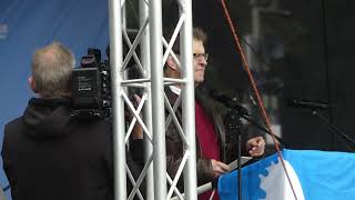 Ralf Stegner SPD Politiker auf Berlin Friedensdemo ausgebuht 3 Oktober 2024 Großer Stern [upl. by Idnal794]