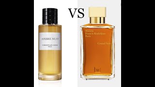 Ambre Nuit Christian Dior VS Grand Soir Francis Kurkdjian [upl. by Ecahc]