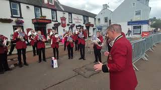 A Brass Band Plays 2 A fantastic live performance in Biggar Scotland [upl. by Cheke]