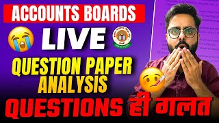 🔴 LIVE Class 12th Accounts Board 2024  Most Accurate Paper Solving🔥 [upl. by Furlani982]