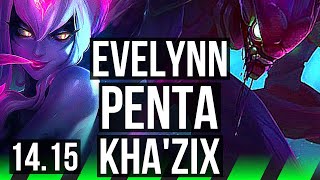 EVELYNN vs KHAZIX JGL  Penta 55k DMG Legendary 1939 500 games  EUW Master  1415 [upl. by Radley]