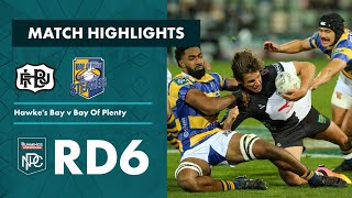 RD 6 HIGHLIGHTS Hawkes Bay v Bay of Plenty Bunnings NPC 2023 [upl. by Zetnas]