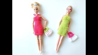 BARBİE ELBİSE YAPIMI  Barbie Giysi Yapımı  Knitting Barbie Doll Dress Making [upl. by Buskirk720]