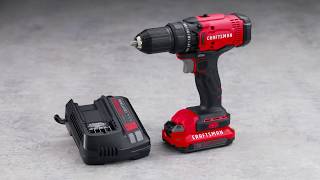 CRAFTSMAN V20 Lithium Ion 12in Cordless Drill [upl. by Bambie]