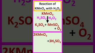 Reaction of KMnO4 with H2O2 chemistry [upl. by Am607]