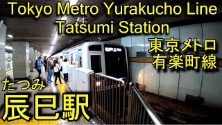 【1988年開業】有楽町線 辰巳駅に潜ってみた Tatsumi station Yurakucho Line [upl. by Nnylirret]