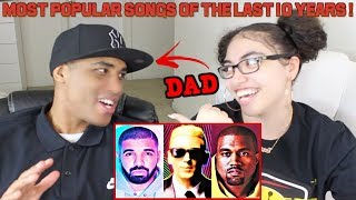 MY DAD REACTS TO Most Popular Rap Songs Of The Last 10 Years 2008  2018 REACTION [upl. by Goddart]