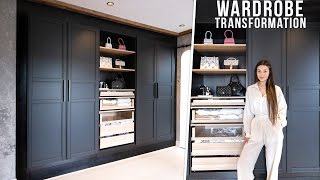 EXTREME BUILT IN WARDROBE TRANSFORMATION USING IKEA PAX [upl. by Llekcm108]