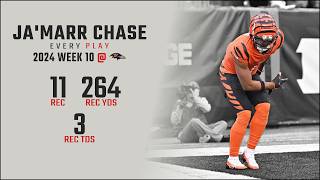 JaMarr Chase Week 10 Replay Every Target and Catch  Baltimore Ravens [upl. by Ahk]