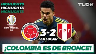 Highlights  Colombia 32 Perú  Copa América 2021  3er lugar  TUDN [upl. by Eicart833]