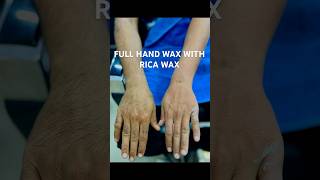 Full Hand WAX Tutorial Rica Wax  shorts shortsfeed ytshorts [upl. by Jessy]