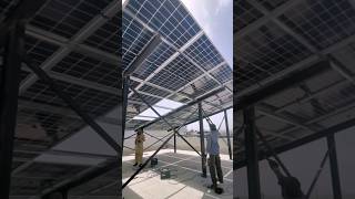 10Kw OnGrid Solar System  Installation solar shorts [upl. by Blackman]