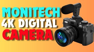 Monitech 4K Digital Camera Review  Best Vlogging Camera In 2024 [upl. by Sneve]