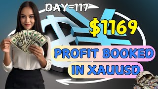 Day117  1169 Profit booked in xauusd xauusdlivetrading daychallenge day117 livetrading [upl. by Atiuqahc]