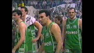 Galis age 37 vs Limoges  30 PTS vs TOP defensive team in the 90s  Euroleague Quarter Finals [upl. by Thierry]