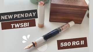 New Pen Day  TWSBI Diamond 580 Rose Gold II Fountain Pen 🖋️ Review [upl. by Tekcirc]