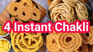 Instant Chakli or Murukku Recipes for This Festival Season  Instant Crispy Festival Snacks [upl. by Nevla]