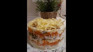 Mimoza Salatası Nasıl YapılırHow to make a mimoza salad Nefis Yemek Tarifleri [upl. by Rehtaef]