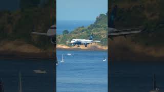 POUSO MANTEIGA NO SANTOS DUMONT landing riodejaneiro [upl. by Marashio]