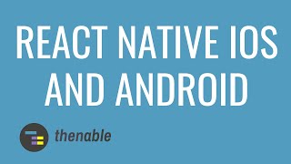 Create Your First iOS and Android React Native App [upl. by Glennis]