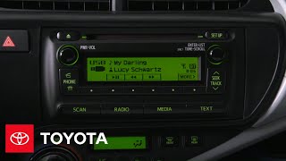 2012 Prius c HowTo USB Port  Toyota [upl. by Eentruoc]