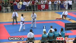 2015 WSKA  Senior Men Individual Kumite Final [upl. by Havelock472]