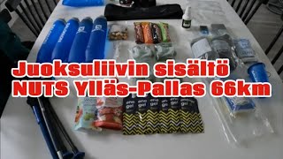 Juoksuliivin sisältö  NUTS YlläsPallas 66km 2023 [upl. by Edny433]