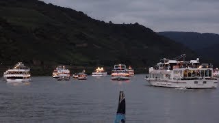 Rhein in Flammen 2017 Koblenz Schiffskonvoi [upl. by Susi]