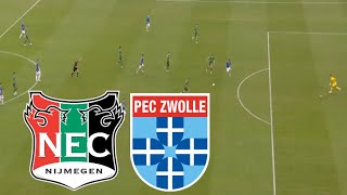 NEC Nijmegen vs PEC Zwolle 43 Samenvatting  Highlights  KNVB BEKER 2024 [upl. by Enovad536]