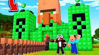 Balon Kafa İle NEDEN ZÜMRÜT Tapınak Bulduk   Minecraft [upl. by Sension]